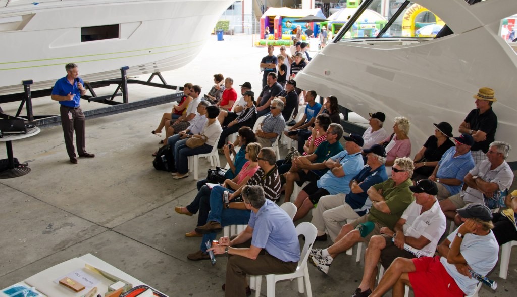 Riviera's boat design and construction seminar is expected to draw large crowds © Stephen Milne
